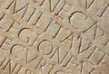 Roman Writing as Background Royalty Free Stock Photo