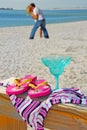 Romance on the beach Royalty Free Stock Photo