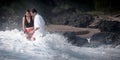 Romance Engagement Couple Love Beach Ocean Lovers Relationship Royalty Free Stock Photo