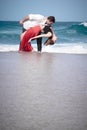 Romance Engagement Couple Love Beach Ocean Lovers Relationship Royalty Free Stock Photo