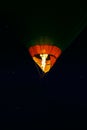 Romance of the flight . Aerostat at night