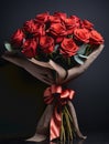 Romance Red Rose Blooming Flower for Valentine Lover