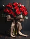 Romance Red Rose Blooming Flower for Valentine Lover