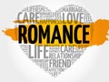 Romance word cloud collage Royalty Free Stock Photo