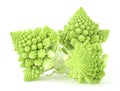 Romanesco broccoli cabbage isolated on white background. Roman cauliflower. BIO vegetables Royalty Free Stock Photo