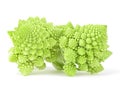 Romanesco broccoli cabbage isolated on white background. Roman cauliflower. BIO vegetables Royalty Free Stock Photo