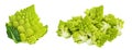 Romanesco broccoli cabbage or Roman Cauliflower isolated on white background with  full depth of field Royalty Free Stock Photo