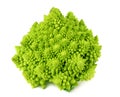 Romanesco broccoli isolated on white background. Roman cauliflower Royalty Free Stock Photo