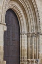 Romanesque arch. Santa Cruz church in Baeza, Jaen. Spain Royalty Free Stock Photo