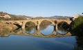 Romanesque bridge At Puente la Reina Royalty Free Stock Photo