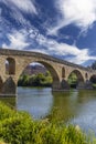 Romanesque bridge Puente la Reina, Gares, Navarre, Spain