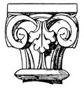 Romanesque Capital, is a simple design, vintage engraving