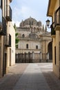 Romanesque cathedral of the beautiful city of Zamora in a sunny day, Castilla y Leon, Spain Royalty Free Stock Photo