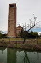 Campanile tower Cathedral Santa Maria Assunta, Torcello, Italy Royalty Free Stock Photo
