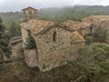 Romanesque church of Sant Cugat de Salou or Raco in Navas Bages Catalonia. Spain Royalty Free Stock Photo