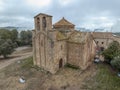 Romanesque church of Sant Cugat de Salou or Raco in Navas Bages Catalonia. Spain Royalty Free Stock Photo