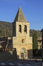 Romanesque church of Sant Esteve de Llenars, Ripolles, Girona pr Royalty Free Stock Photo