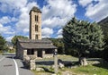Romanesque church Sant Miquel dÃ¯Â¿Â½Engolasters, Andorra Royalty Free Stock Photo