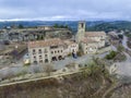 Romanesque church of Sant Miquel de Castelladral in Navas, Bages Catalonia. Spain Royalty Free Stock Photo