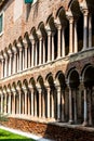 The romanesque cloister of Verona`s cathedral, Italy