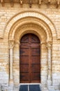 Romanesque gate in the church of San Martin in Fromista, in the