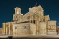 Romanesque and gothic church by night. Colegiata Toro. Castilla LeÃÂ³n Royalty Free Stock Photo