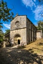 The romanesque gothic monastery of Santo Estevo de Ribas de Sil at Nogueira de Ramuin, Galicia in Spain