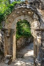 The romanesque gothic monastery of Santo Estevo de Ribas de Sil at Nogueira de Ramuin, Galicia in Spain