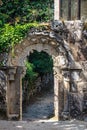 The romanesque gothic monastery of Santo Estevo de Ribas de Sil at Nogueira de Ramuin, Galicia in Spain