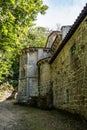 The romanesque gothic monastery of Santo Estevo de Ribas de Sil at Nogueira de Ramuin, Galicia in Spain