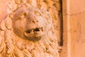 Romanesque Lion statue Royalty Free Stock Photo