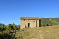 Romanesque and Mozarabic church of San Juan de Busa, route of the romanesque churches of the Serrablo, Huesca province, Aragon, Royalty Free Stock Photo