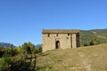 Romanesque and Mozarabic church of San Juan de Busa, route of the romanesque churches of the Serrablo, Huesca province, Aragon, Royalty Free Stock Photo