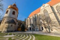 Romanesque ossuary and the parish church of Saint Othmar