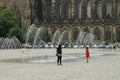 Romanesque Road in Magdeburg, at the Cathedral. Royalty Free Stock Photo