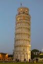 Leaning Tower of Pisa, night , Italy.