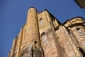 Romanesque tower and walls Royalty Free Stock Photo