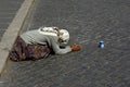 Romani homeless person