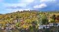 Romania Autumn Landscape in Traditional Village Royalty Free Stock Photo