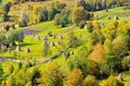 Romania Autumn Landscape in Traditional Village