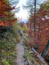 Romania, Bucegi Mountains, Caraiman Valley, autumn landscape.