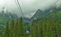 Romania, cable car from Busteni Royalty Free Stock Photo