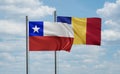 Romania and Chile flag