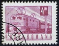 ROMANIA - CIRCA 1960s: a stamp shows image of a train, circa 1960s