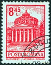 ROMANIA - CIRCA 1972: A stamp printed in Romania shows Athenaeum, Bucharest, circa 1972.