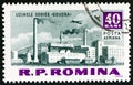 ROMANIA - CIRCA 1963: A stamp printed in Romania shows Govora soda works, circa 1963.