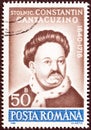 ROMANIA - CIRCA 1990: A stamp printed in Romania shows historian Constantin Cantacuzino 350th birth anniversary, circa 1990.