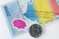 Romania currency Royalty Free Stock Photo