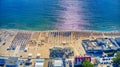 Romania - Black Sea and beach from Eforie in a summer day Royalty Free Stock Photo