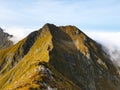Romania, Fagaras Mountains, Small Arpasu Peak Royalty Free Stock Photo